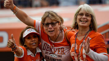 DENVER, CO - AUGUST 31: Fans of the Denver Broncos cheer before a game between the Denver Broncos and the Arizona Cardinals during a preseason NFL game at Sports Authority Field at Mile High on August 31, 2017 in Denver, Colorado. (Photo by Dustin Bradford/Getty Images)