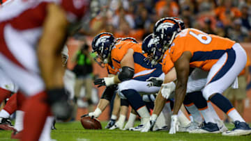 DENVER, CO - AUGUST 31: Offensive guard Cameron Hunt