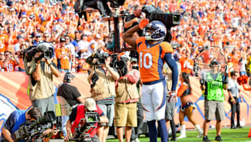DENVER, CO - SEPTEMBER 17: Wide receiver Emmanuel Sanders