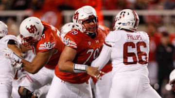 SALT LAKE CITY, UT - OCTOBER 7: Offensive lineman Jordan Agasiva