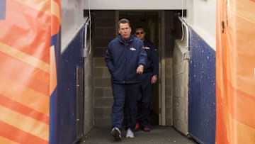 DENVER, CO - JANUARY 1: Head coach Gary Kubiak of the Denver Broncos exits the tunnel and on to the field before the game against the Oakland Raiders at Sports Authority Field at Mile High on January 1, 2017 in Denver, Colorado. (Photo by Daniel Brenner/Getty Images)