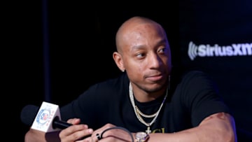 MIAMI, FLORIDA - JANUARY 30: NFL cornerback Chris Harris Jr. of the Denver Broncos speaks onstage during day 2 of SiriusXM at Super Bowl LIV on January 30, 2020 in Miami, Florida. (Photo by Cindy Ord/Getty Images for SiriusXM )