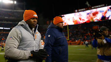 DENVER, CO - DECEMBER 31: Head coach Vance Joseph of the Denver Broncos walks off the field after a 27-24 defeat to the Kansas City Chiefs at Sports Authority Field at Mile High on December 31, 2017 in Denver, Colorado. (Photo by Justin Edmonds/Getty Images)