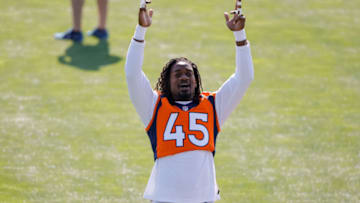 Denver Broncos linebacker Alexander Johnson. Mandatory Credit: Isaiah J. Downing-USA TODAY Sports