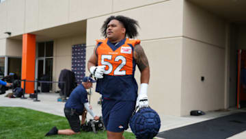 Denver Broncos, Netane Muti - Mandatory Credit: Ron Chenoy-USA TODAY Sports