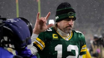 Denver Broncos offseason - Green Bay Packers quarterback Aaron Rodgers (12) leaves the field after a 13-10 loss against the San Francisco 49ers during their NFL divisional round football playoff game Saturday January 22, 2022, at Lambeau Field in Green Bay, Wis. Dan Powers/USA TODAY NETWORK-WisconsinApc Packvs49ers 0122221161djp