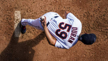 Minnesota Twins' Jhoan Duran (Photo by Brace Hemmelgarn/Minnesota Twins/Getty Images)