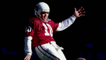 2 Jan 1999: Kicker Scott Player #10 of the Arizona Cardinals punting during the NFC Wildcard Game against the Dallas Cowboys at the Texas Stadium in Irvine, Texas. The Cardinals defeated the Cowboys 20-7.