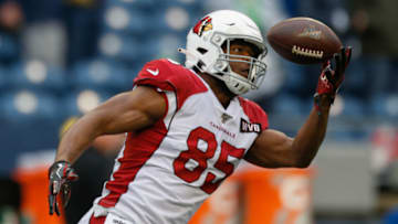 SEATTLE, WA - DECEMBER 22: Tight end Charles Clay #85 of the Arizona Cardinals warms up prior to the game against the Seattle Seahawks at CenturyLink Field on December 22, 2019 in Seattle, Washington. (Photo by Otto Greule Jr/Getty Images)