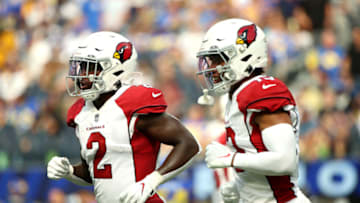 (Photo by Katelyn Mulcahy/Getty Images) Chase Edmonds #2 and Christian Kirk #13