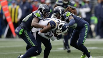 SEATTLE, WA - OCTOBER 07: Wide Receiver Josh Reynolds #83 of the Los Angeles Rams catches the ball in the second half against the Seattle Seahawks at CenturyLink Field on October 7, 2018 in Seattle, Washington. (Photo by Stephen Brashear/Getty Images)