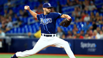 Austin Pruitt of the Tampa Bay Rays (Photo by Mike Ehrmann/Getty Images)