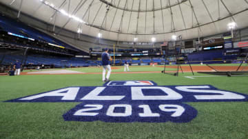 ST PETERSBURG, FLORIDA - OCTOBER 07: A general view of Tropicana Field prior to game three of the American League Division Series between the Houston Astros and the Tampa Bay Rays on October 07, 2019 in St Petersburg, Florida. (Photo by Mike Ehrmann/Getty Images)