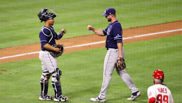 Hunter Strickland Francisco Mejia Tampa Bay Rays(Photo by Katelyn Mulcahy/Getty Images)