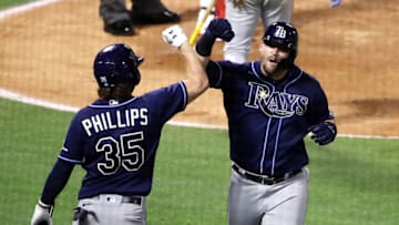 Brett Phillips Mike Zunino Tampa Bay Rays (Photo by Katelyn Mulcahy/Getty Images)