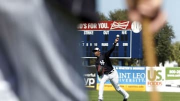 Feb 20, 2016; Tampa, FL, USA; New York Yankees relief pitcher Aroldis Chapman (54) throws during practice at George M. Steinbrenner Stadium. Mandatory Credit: Butch Dill-USA TODAY Sports