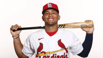 Ivan Herrera #97 of the St. Louis Cardinals poses for a photo on Photo Day at Roger Dean Chevrolet Stadium on February 19, 2020 in Jupiter, Florida. (Photo by Michael Reaves/Getty Images)