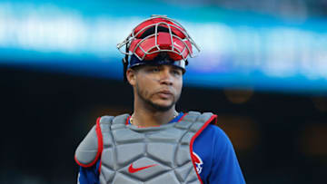 SAN FRANCISCO, CALIFORNIA - JUNE 03: Catcher Willson Contreras #40 of the Chicago Cubs looks on during the game against the San Francisco Giants at Oracle Park on June 03, 2021 in San Francisco, California. (Photo by Lachlan Cunningham/Getty Images)