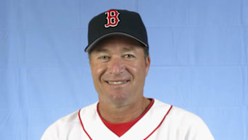 SARASOTA, FL - FEBRUARY 23: Mark Budaska of the Boston Red Sox poses for a portrait during the Red Sox spring training Media Day on February 23, 2003 at Ed Smith Stadium in Sarasota, Florida. (Photo by Craig Jones/Getty Images)