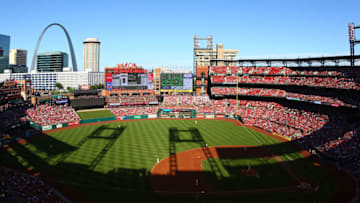 ST. LOUIS, MO - JUNE 24: A general view of Busch Stadium during a game between the St. Louis Cardinals and the Pittsburgh Pirates on June 24, 2017 in St. Louis, Missouri. (Photo by Dilip Vishwanat/Getty Images)
