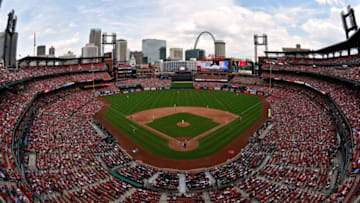 ST LOUIS, MO - MAY 2: A general view of Busch Stadium during the eighth inning of a game between the St. Louis Cardinals and the Chicago White Sox on May 2, 2018 in St Louis, Missouri. (Photo by Jeff Curry/Getty Images)