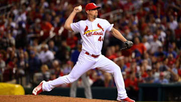 ST LOUIS, MO - MAY 4: Luke Gregerson #44 of the St. Louis Cardinals pitches during the eighth inning against the Chicago Cubs at Busch Stadium on May 4, 2018 in St Louis, Missouri. (Photo by Jeff Curry/Getty Images)