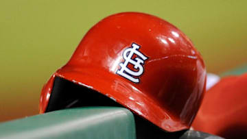 PITTSBURGH, PA - AUGUST 31: General view of a St. Louis Cardinals batting helmet against the Pittsburgh Pirates on August 31, 2013 at PNC Park in Pittsburgh, Pennsylvania. (Photo by Joe Sargent/Getty Images)