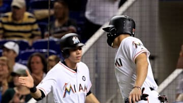 MIAMI, FL - SEPTEMBER 28: Giancarlo Stanton