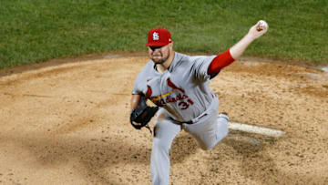 Jon Lester #31 of the St. Louis Cardinals in action against the New York Mets at Citi Field on September 15, 2021 in New York City. The Cardinals defeated the Mets 11-4. (Photo by Jim McIsaac/Getty Images)