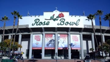 Jan 1, 2016; Pasadena, CA, USA; General view of the Rose Bowl before the game between the Iowa Hawkeyes and the Stanford Cardinal in the 2016 Rose Bowl. Mandatory Credit: Kirby Lee-USA TODAY Sports