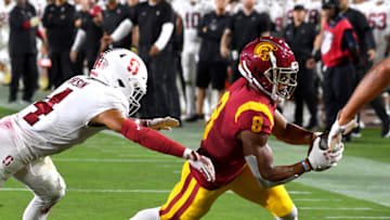 USC football receiver Amon-Ra St. Brown. (Jayne Kamin-Oncea/Getty Images)
