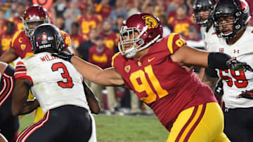 USC football defensive lineman Brandon Pili. (Jayne Kamin-Oncea/Getty Images)