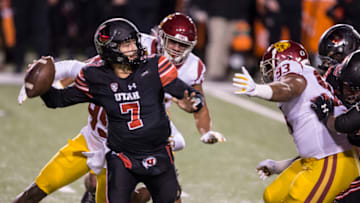 USC football defensive line. (Chris Gardner/Getty Images)