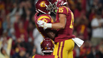 USC football receivers. (Kirby Lee-USA TODAY Sports)