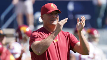 USC football head coach Clay Helton. (Kirby Lee-USA TODAY Sports)