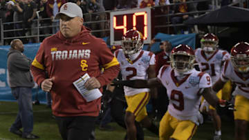 USC football head coach Clay Helton. (Kirby Lee-USA TODAY Sports)