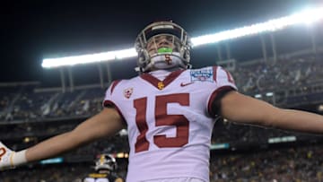 USC football wide receiver Drake London. (Kirby Lee-USA TODAY Sports)