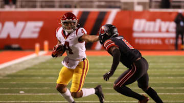 USC football receiver Bru McCoy. (Chris Nicoll-USA TODAY Sports)