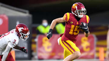 USC football wide receiver Drake London. (Jayne Kamin-Oncea-USA TODAY Sports)