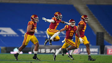 USC football defensive backs. (Kirby Lee-USA TODAY Sports)