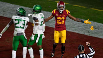USC football vs. Oregon. (Robert Hanashiro-USA TODAY Sports)