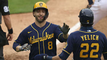 Ryan Braun and Christian Yelich, Milwaukee Brewers (Photo by Gregory Shamus/Getty Images)