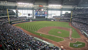 MILWAUKEE, WI - APRIL 11: A general view of the interior of Miller Park during the opening day game between the Milwaukee Brewers and the Pittsburg Pirates on April 11, 2005 at Miller Park in Milwaukee, Wisconsin. The Brewers defeated the Pirates 6-2. (Photo by Jonathan Daniel/Getty Images)