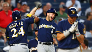 NEW YORK, NY - JULY 07: Jesus Aguilar