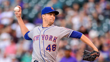 DENVER, CO - JUNE 18: Jacob deGrom #48 of the New York Mets pitches against the Colorado Rockies at Coors Field on June 18, 2018 in Denver, Colorado. (Photo by Dustin Bradford/Getty Images)