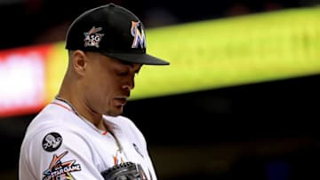 MIAMI, FL - SEPTEMBER 29: Giancarlo Stanton