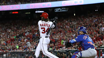 WASHINGTON, DC - OCTOBER 12: Bryce Harper
