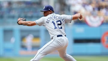 LOS ANGELES, CALIFORNIA - APRIL 06: Reliever Christian Bethancourt