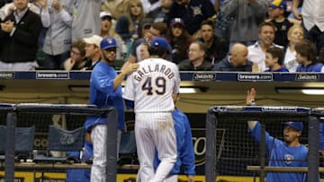 MILWAUKEE, WI - APRIL 12: Yovani Gallardo