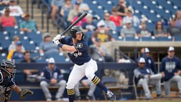 Tristen Lutz Spring Training 2019 in Phoenix AZ. Scott Paulus/BrewersLutztristen19ps0001